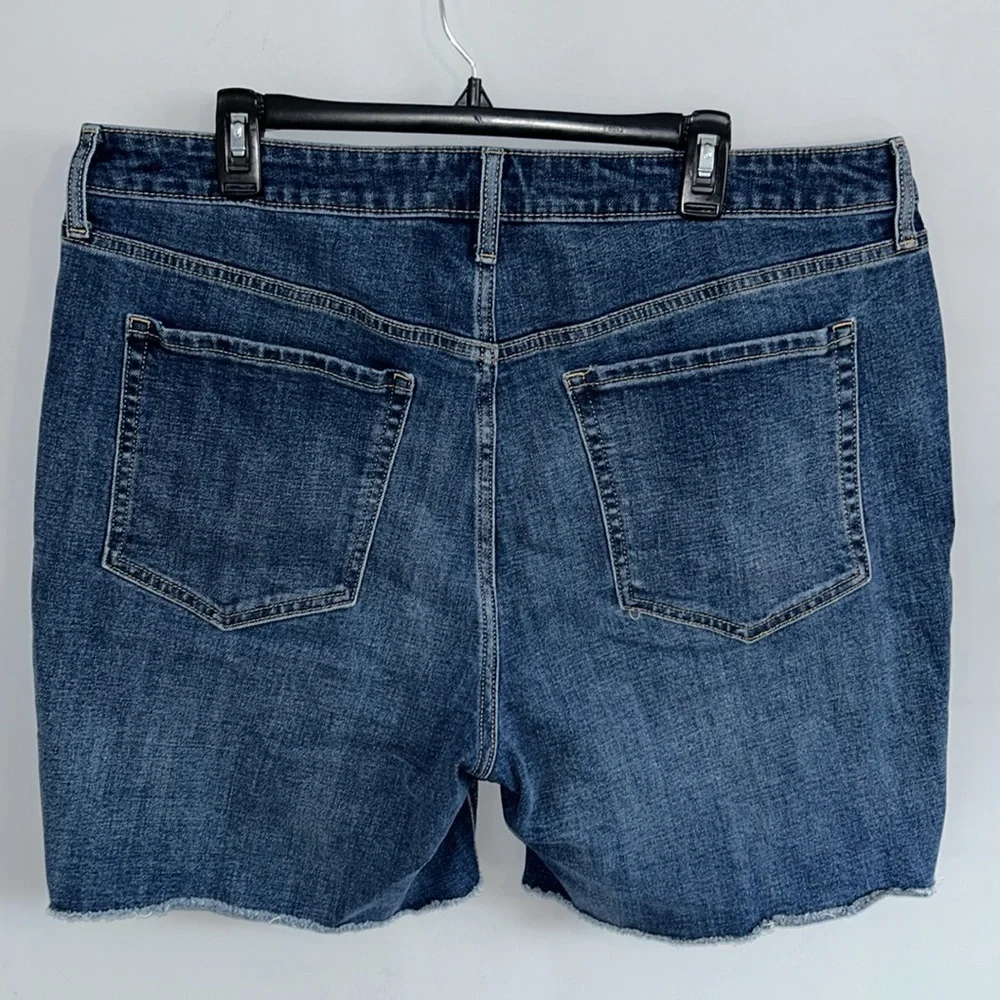 Plus - Old Navy Blue Denim Shorts - 18 - Picture 4 of 10